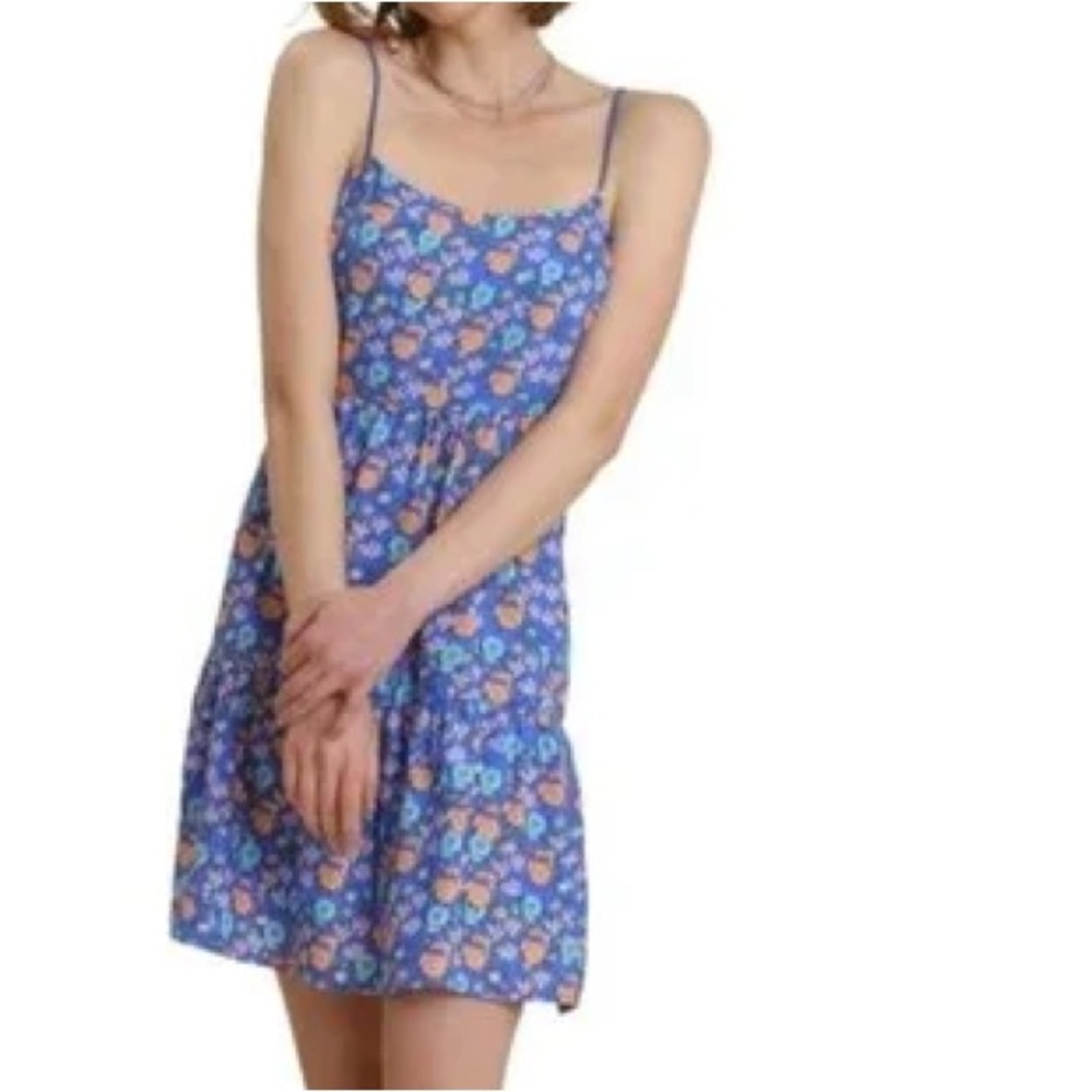 NWT Umgee Floral Blue Tank Dress.